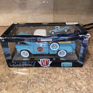 M2 Machines 1:24/64 1958 GMC 100 Stepside S18 16-13 Blue Sales Service Damaged